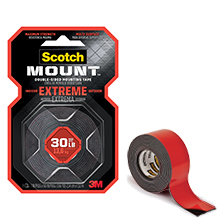 Scotch Permanent Outdoor Mounting Tape - 4 Pack 4011-LONG 1 Inch x 450 Inches 