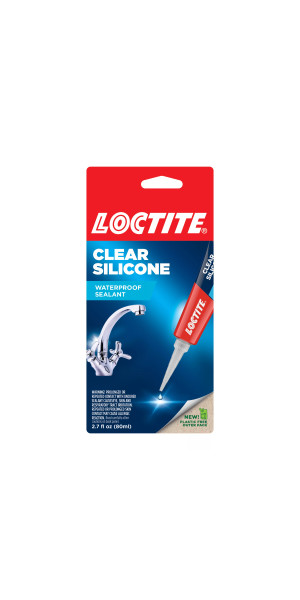 Loctite Clear Silicone Clear Clear and colorless Waterproof Sealant, 2.7 fl  oz, 1, Tube