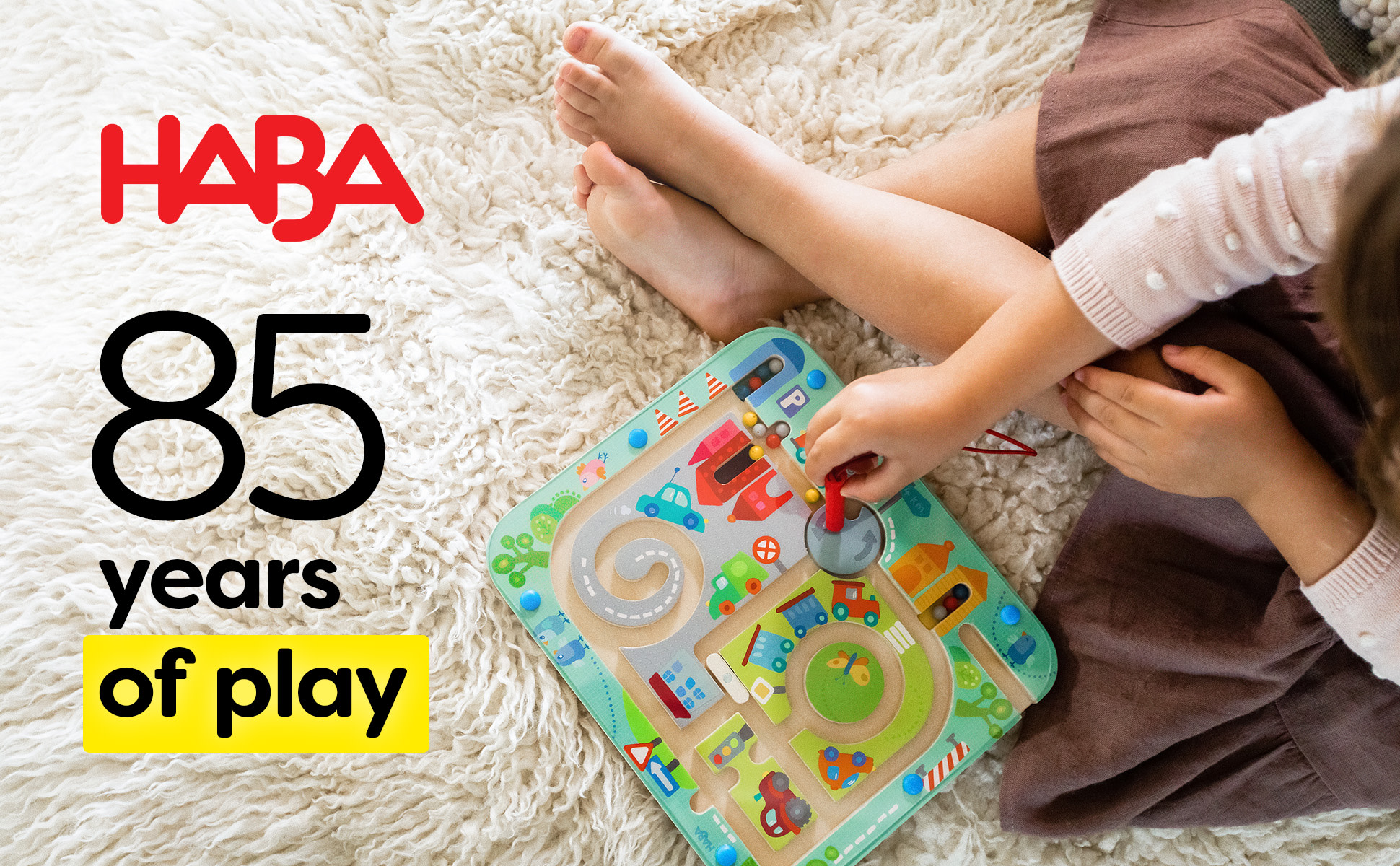 HABA Town Maze Colorful Wooden Magnetic Game For Kids