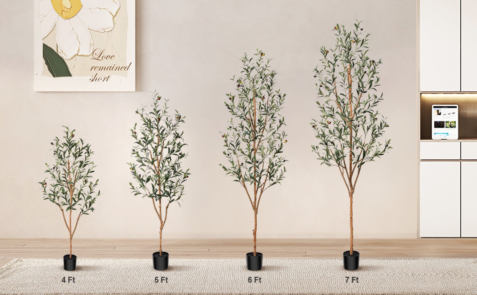 Olive tree 7 ft w/ fruit – California Silk Plants Company