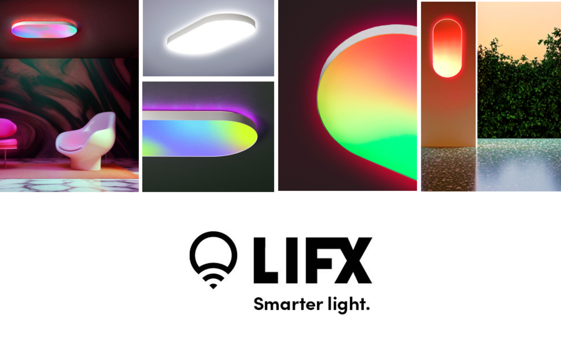 LIFX 26 in. Oval Capsule Smart White Multi-Color WiFi Selectable