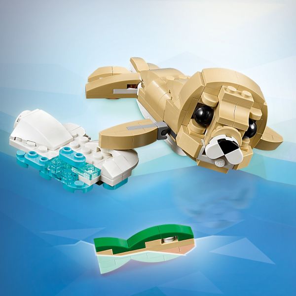 Enjoy great role play with a sheet of ice and a fish.