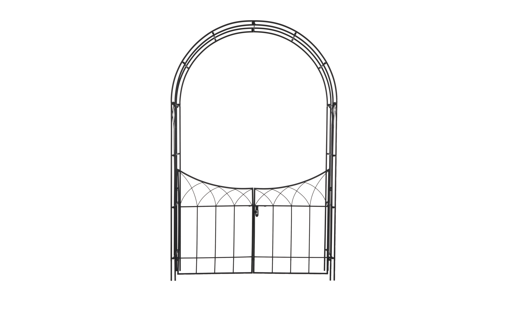BTMWAY 98.4 in. x 15.4 in. Metal Garden Arbor Trellis
