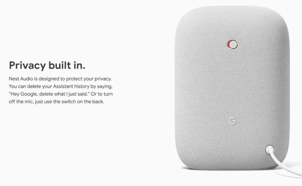 Bocina Inteligente Google Nest Audio Google Assistant Chromecast Sky