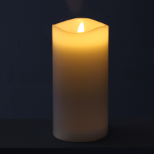 Aurora 3x6'' Wax LED Pillar Candle - 44610