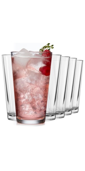 Libbey Bar Essentials Tumbler Glasses, 16-ounce, Set of 6