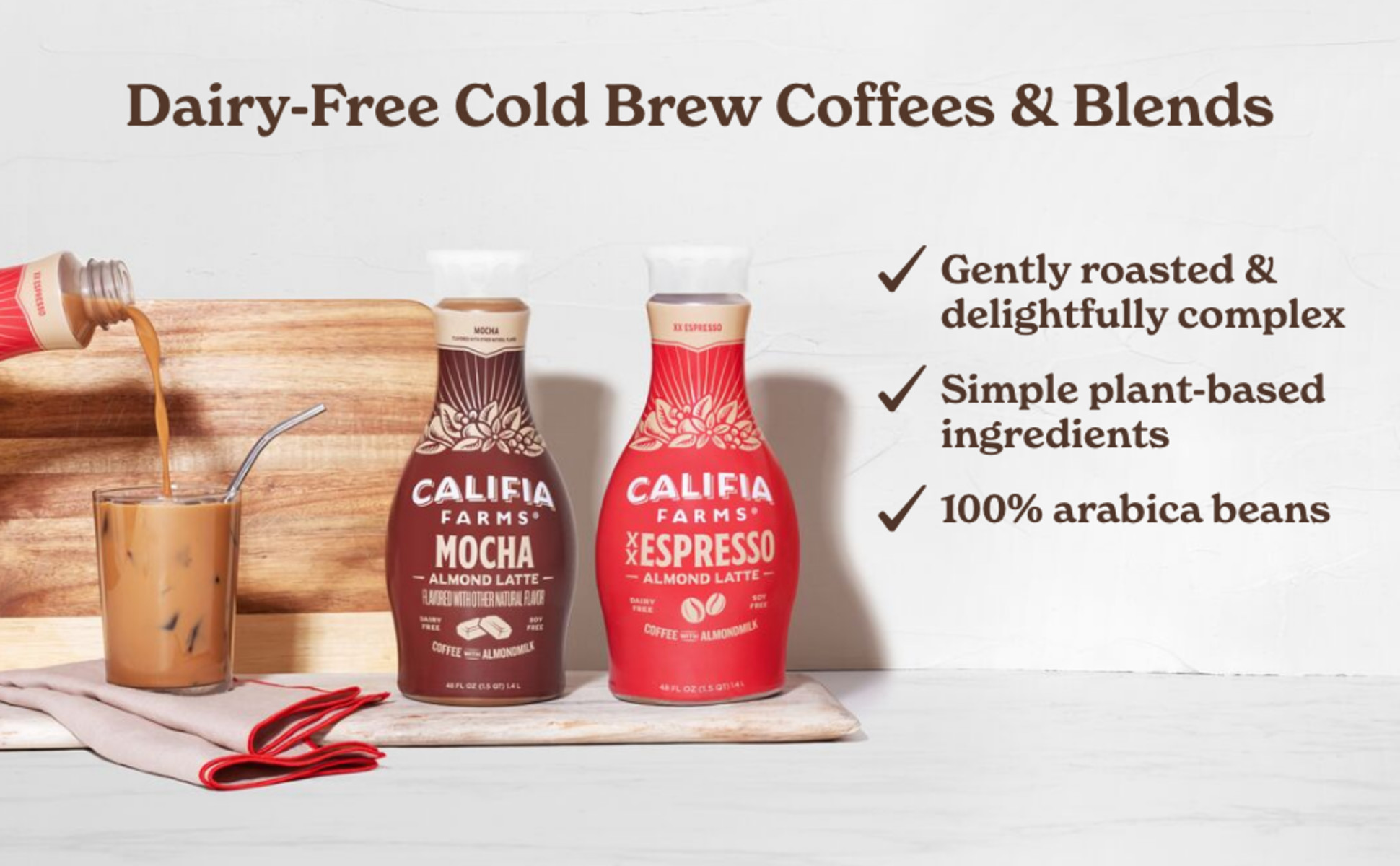 Califia Farms Caramel Crème Iced Café Mixer Iced Coffee Creamer