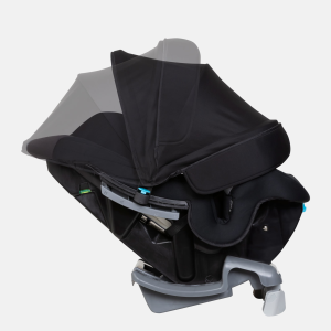 Baby Trend Cover Me 4-in-1 Convertible Car Seat has an integrated patented height and angle adjustable UPF 50+ canopy for full in-car shade protection