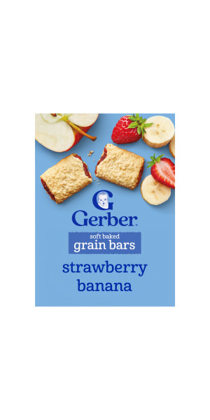 Gerber Soft Baked Grain Bar Strawberry Banana 5.5oz
