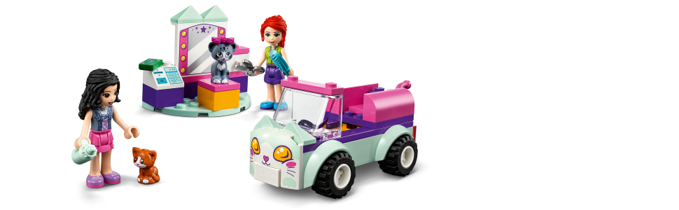 lego friends cat grooming