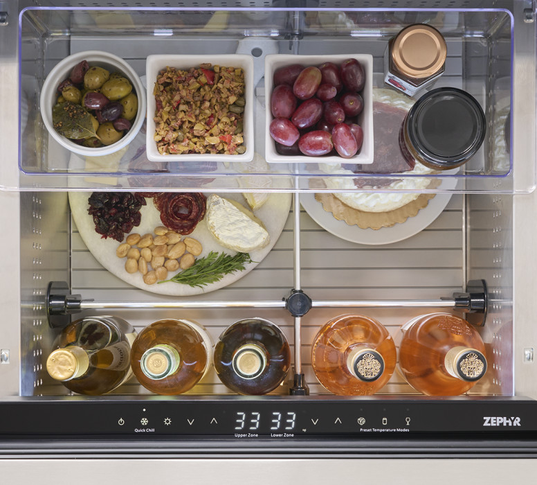 Quick Chill temporarily lowers its temp to 33°F so you'll have food and cold drinks on hand even sooner