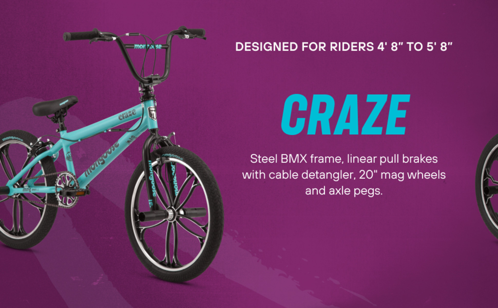 Mongoose craze shop freestyle bmx bike