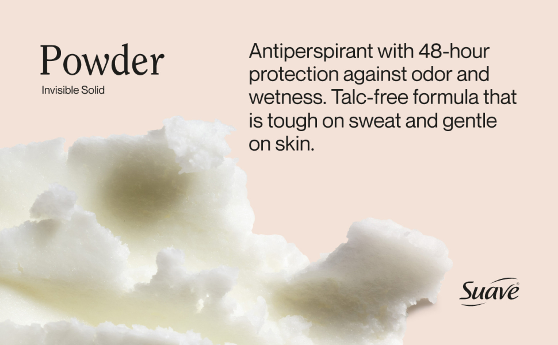 Deodorant texture, antiperspirant with 48hr protection against wetness & odor anti-stain, talc-free