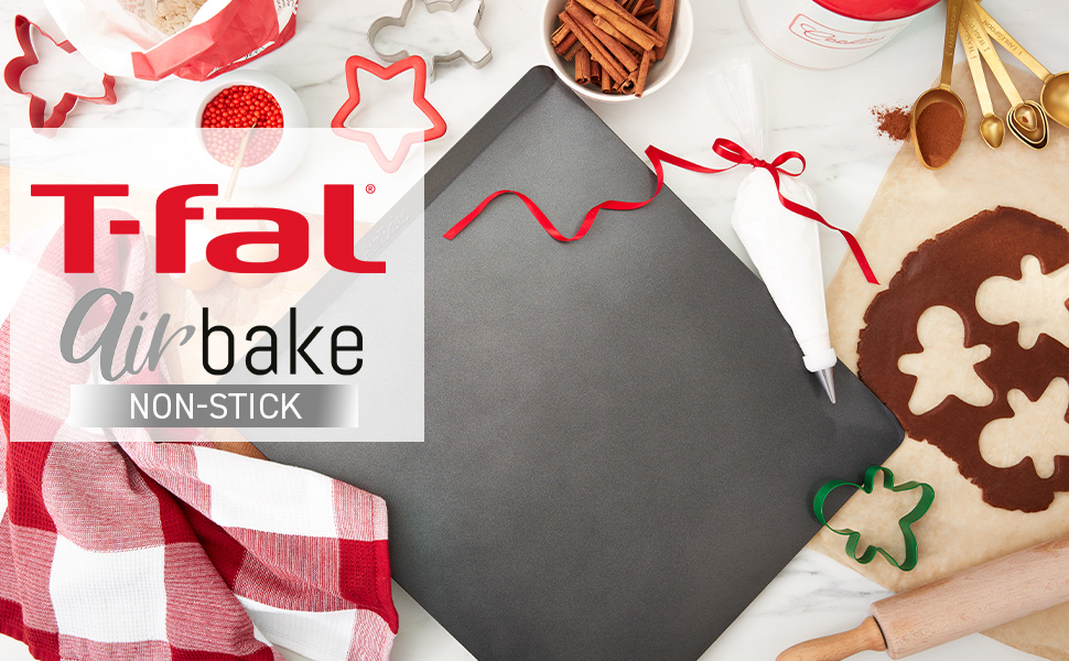 T-fal 1-Piece Air bake Natural Mega Cookie Sheet Set J1544164 - The Home  Depot