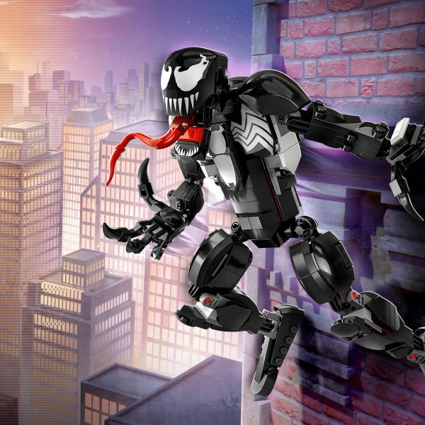 The fully jointed LEGO figure is easy to position and pose.