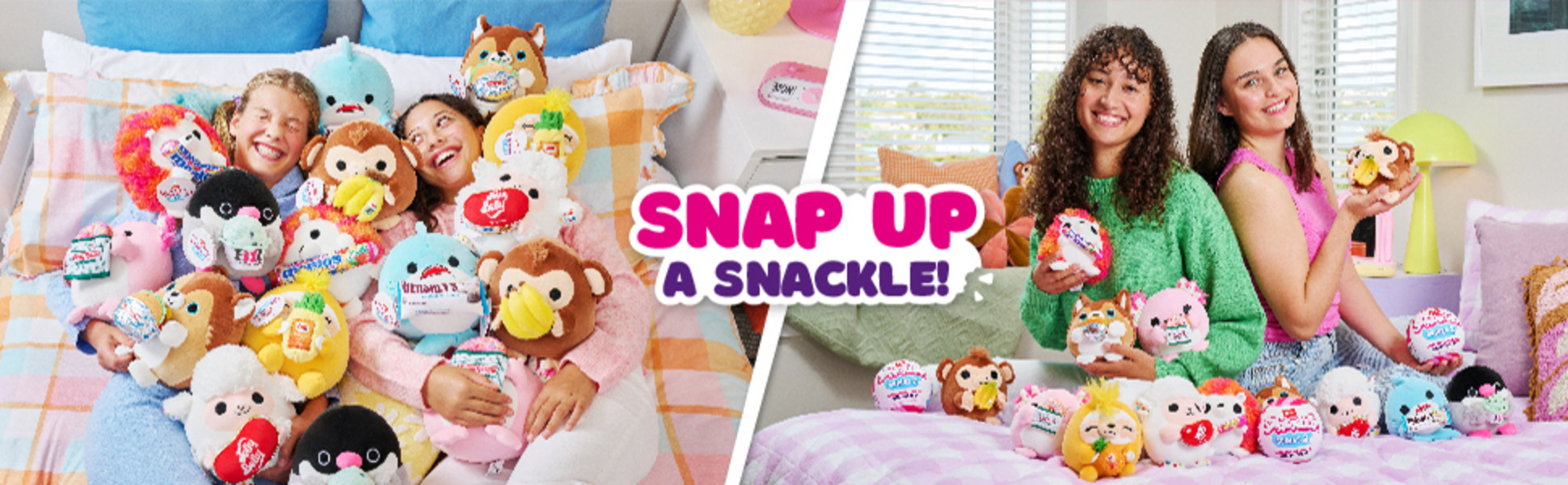 Snackles Series 2 8 inch (Assorted Characters), Stuffed Animal