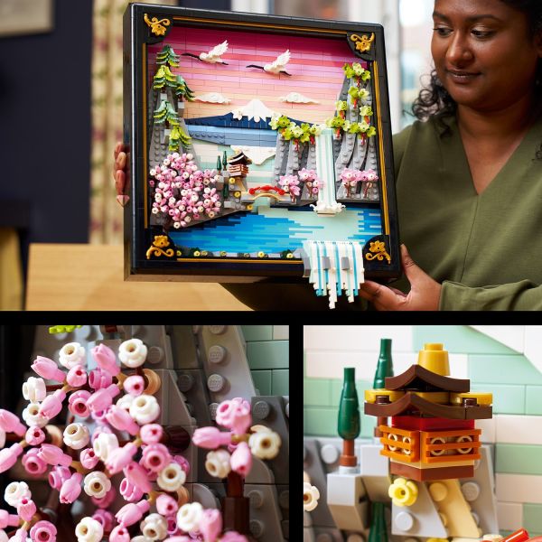 Build a LEGO Japanese Cherry Blossom Landscape.