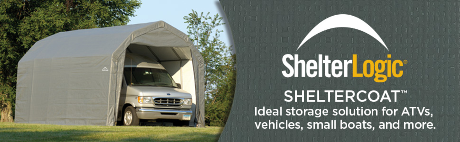 ShelterLogic SHELTERCOAT - Ideal storage solution for boats, vehicles, ATVs and more.