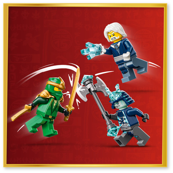 Lloyd, Grimfax and an elemental Master of Ice on a stand.