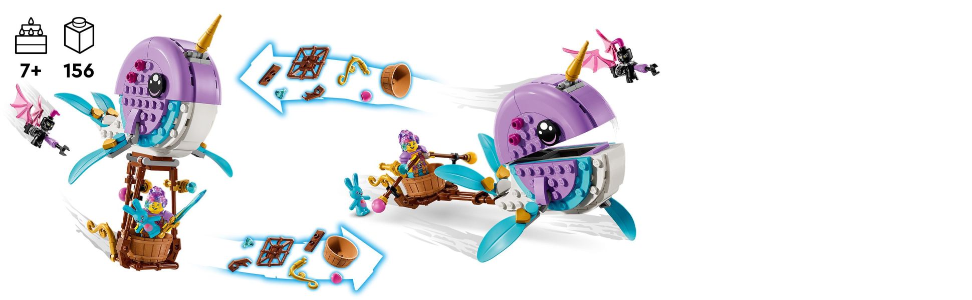 LEGO® DREAMZzz Izzie's Narwhal Hot-Air Balloon 71472 (Retiring