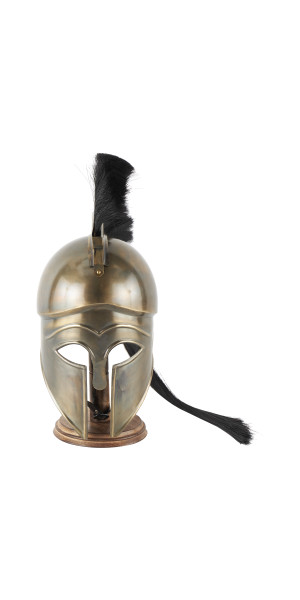 20 Copper Metal Replica Medieval Viking Helmet with Black Wood Stand, by  DecMode 