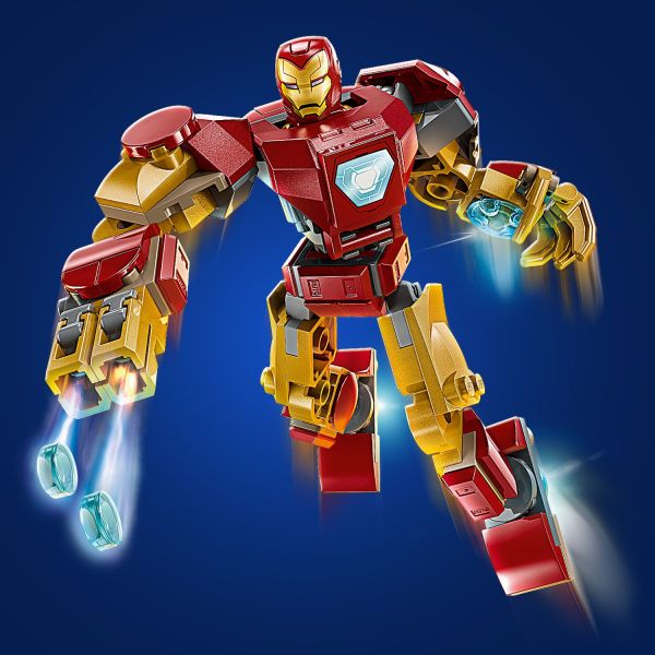 Fire the stud shooter at the end of the mech’s right arm.
