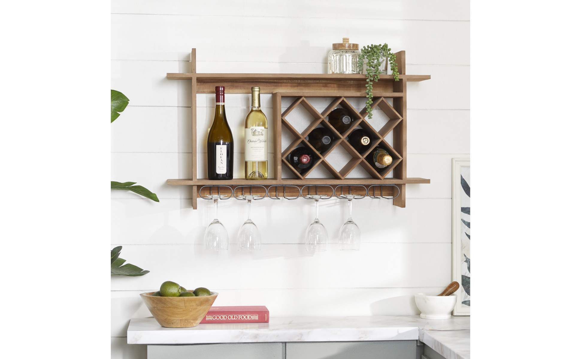 Rustic wood wine rack, Wine rack, corner wine rack, floating wine rack, wall wine rack, corner shelf, kitchen wine offers rack, wood wine rack,