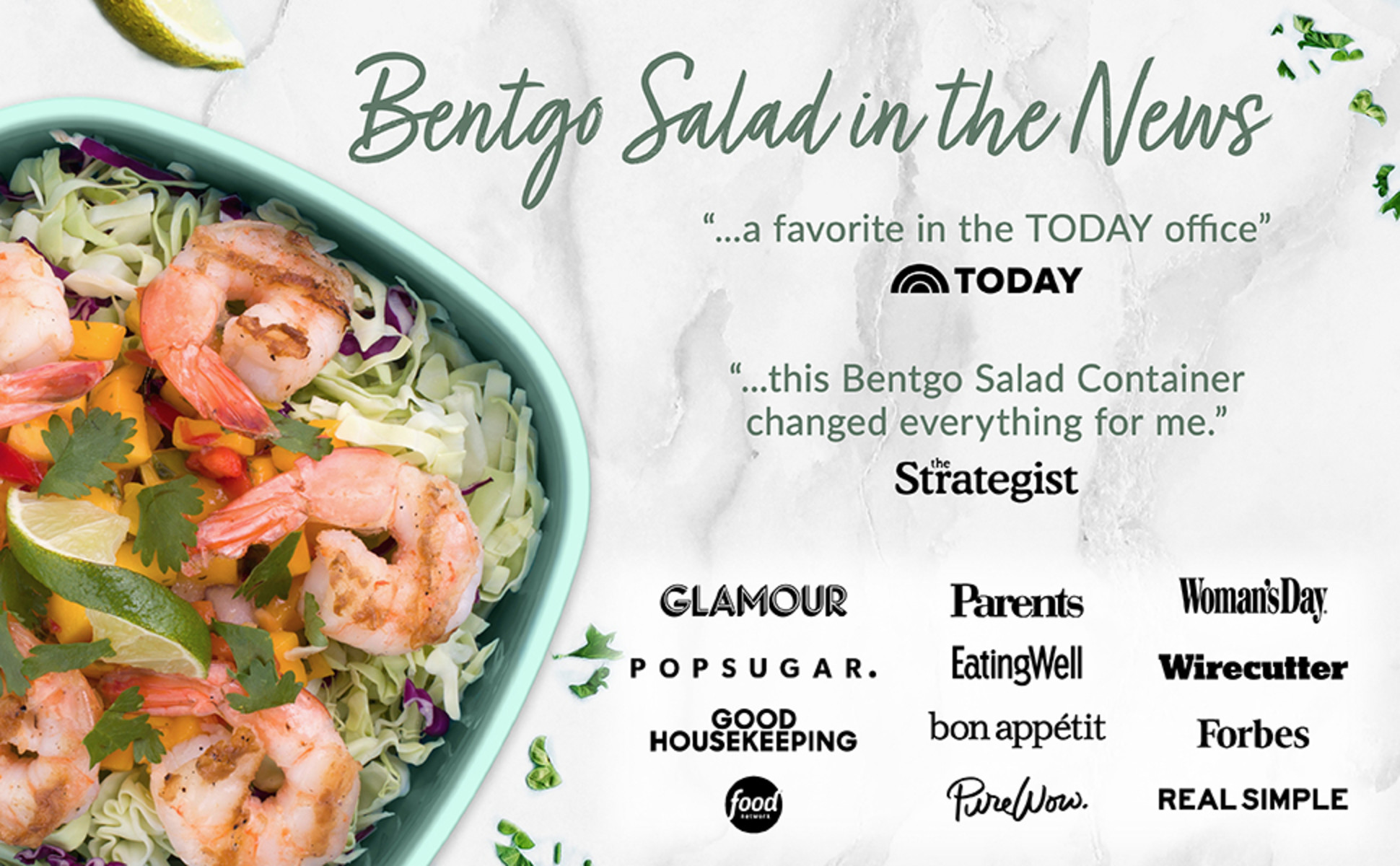 Bentgo Salad On-The-Go Container - Blush Marble, 1 ct - City Market