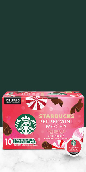 Starbucks Peppermint Mocha Flavored K-Cup Coffee