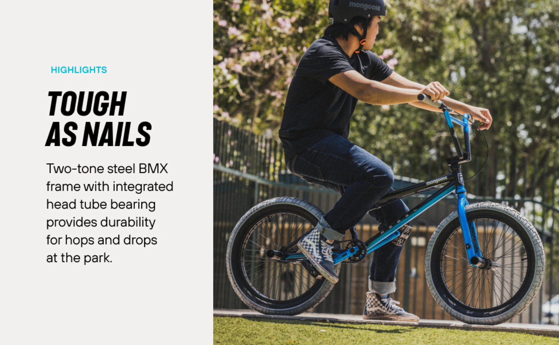 Mongoose Rebel X2 Kids BMX Bike, 20-in. Wheels, Children