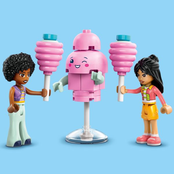Have fun building the cotton candy mascot.