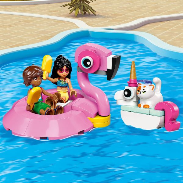Leo, Liann and Churro love relaxing in the floaties.