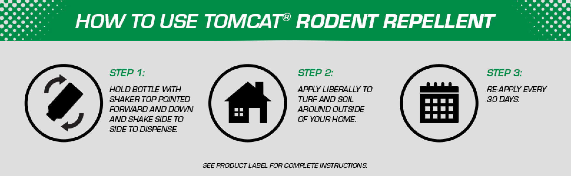 How to use Tomcat rodent repellent granules