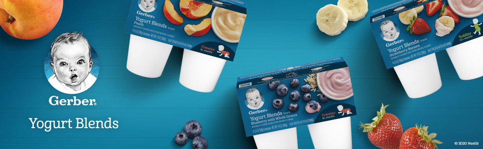 gerber yogurt blends blueberry