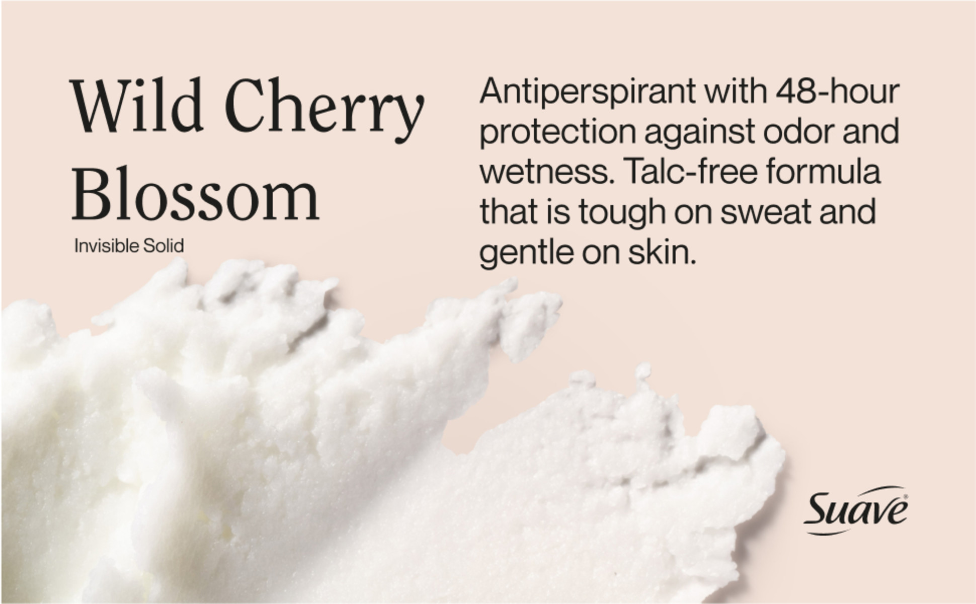 Deodorant texture, antiperspirant with 48hr protection against wetness & odor anti-stain, talc-free