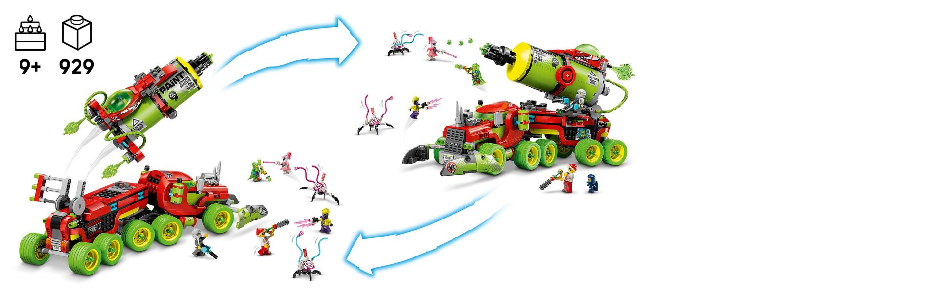 Young dreamers create a truck toy before choosing to build it with a giant spray can shooter or a spray can rocket launcher.