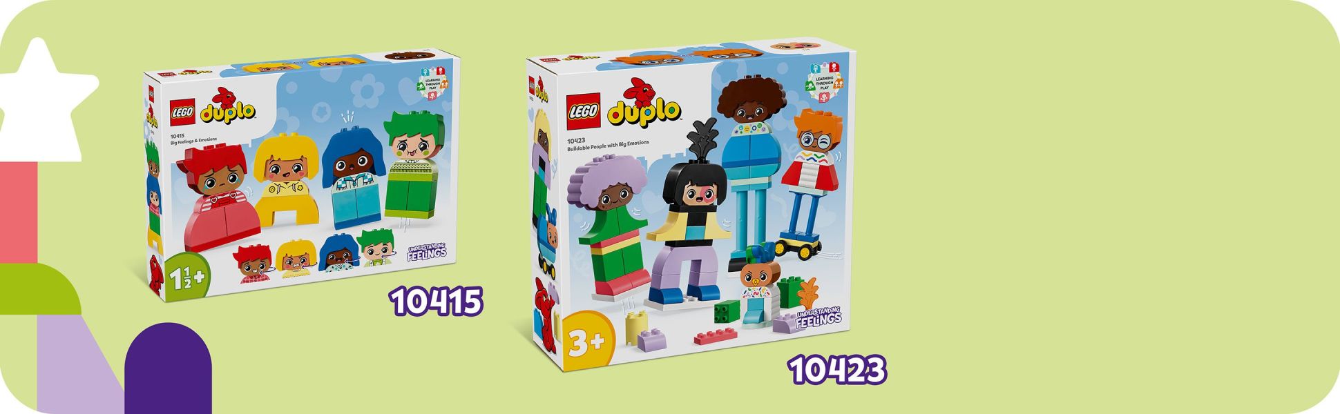 Part of a range of LEGO DUPLO sets (sold separately) designed to help toddlers make sense of the world around them.