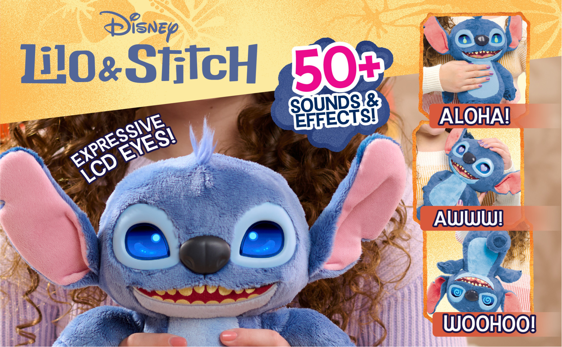アメリカで購入したMany Moods Stitch ぬいぐるみ Amazon.com: Just Play Disney Stitch Many Moods 14-inch