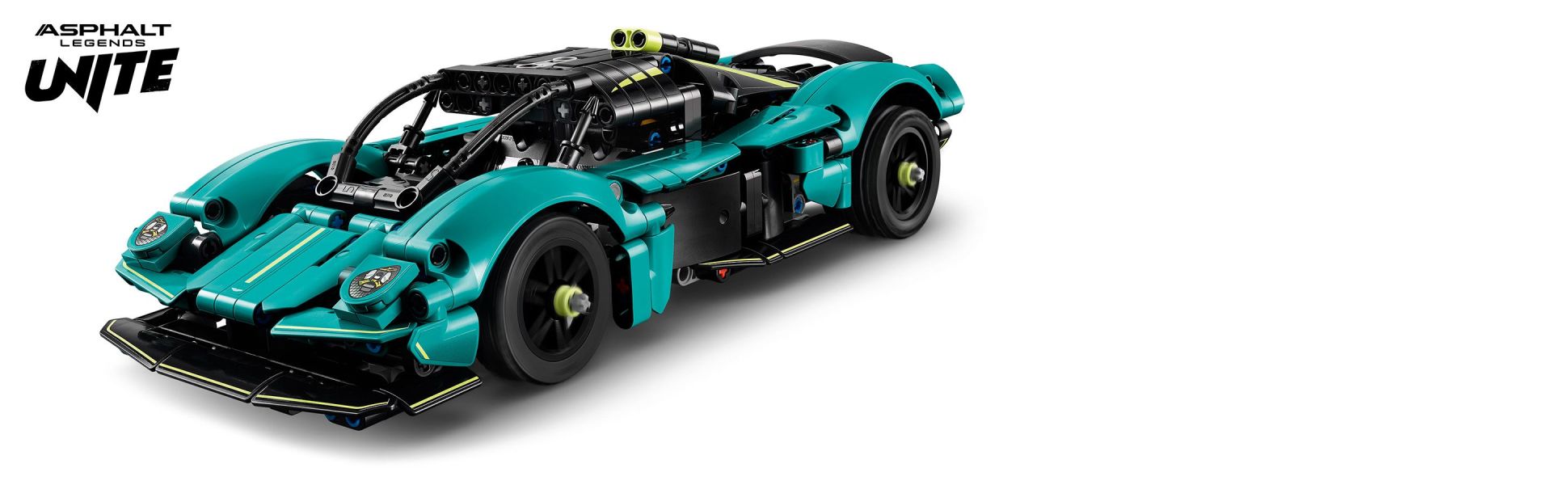 This stylish car has lots to explore with functions that include moving pistons, differential and gullwing doors.