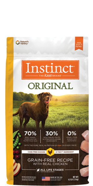 Instinct Original Grain Free Recipe with Real Chicken Natural Dry Dog Food 22.5 lbs. Petco