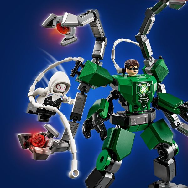 2 web ropes easily attach to mechs and minifigures.