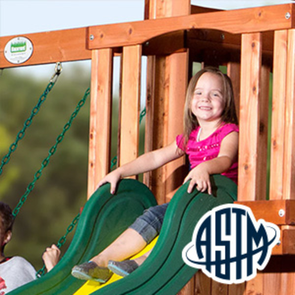 Backyard Discovery Tanglewood Outdoor Playground Set w/ Fort, Belt