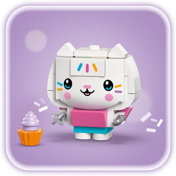 Cakey has a sweet treat.