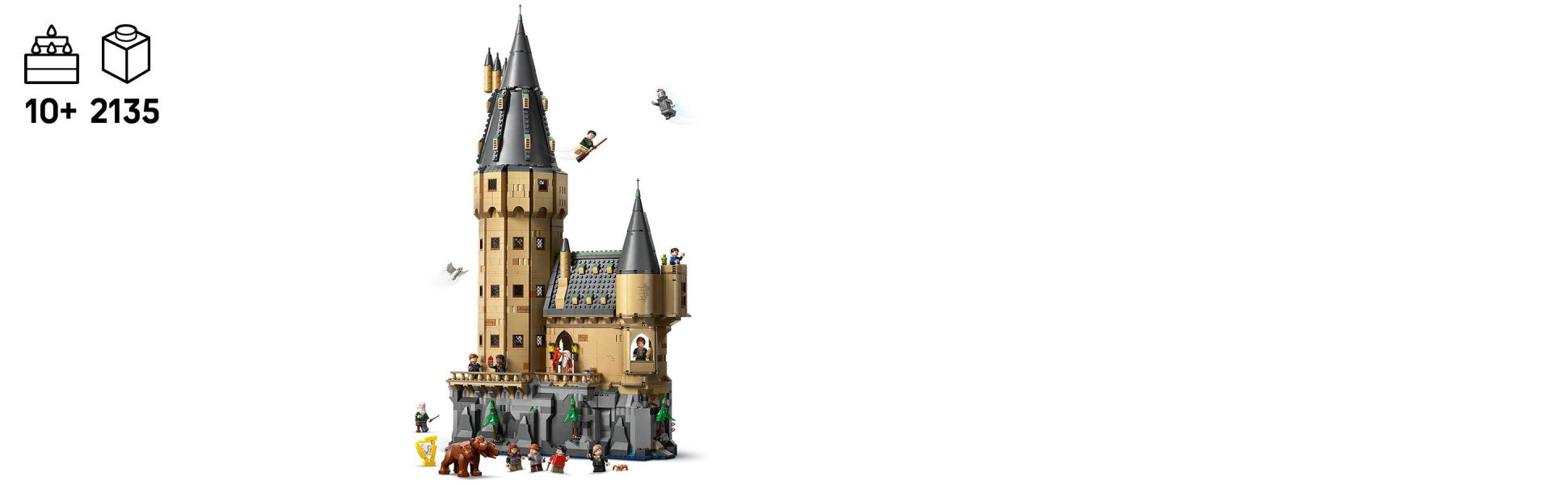 Create magical stories with this authentically detailed, easy-access model and 12 LEGO Harry Potter minifigures.