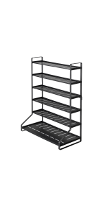 Yamazaki Home Kids' Steel Parking Garage with Metal Shelves, Black