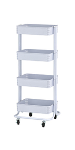 4-Tier Metal Rolling Utility Cart