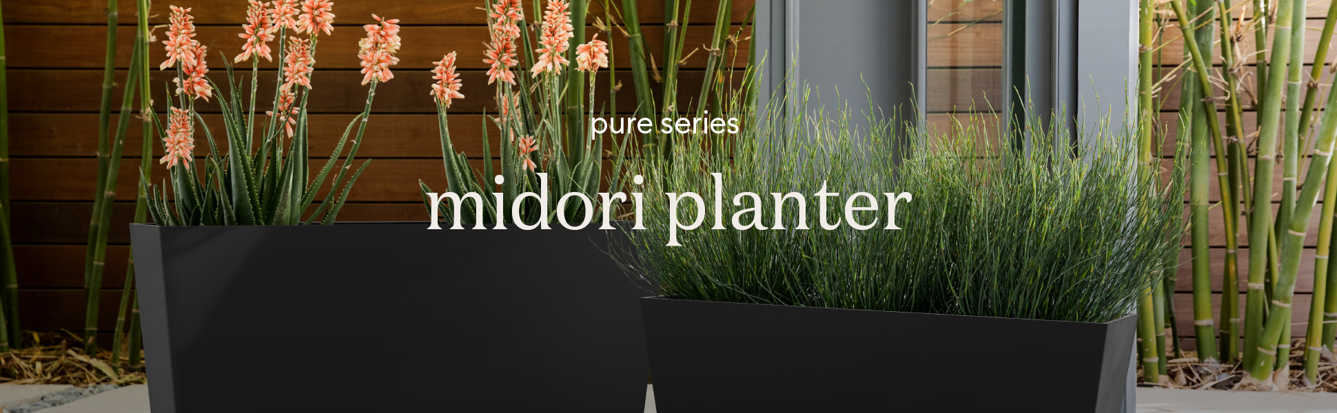 Veradek Midori Extra Large White Plastic Trough Planter with