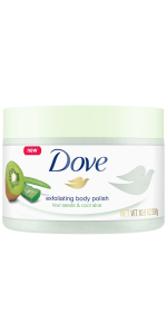 Dove Kiwi Seeds and Cool Aloe Exfoliating Body Polish, 10.5 oz