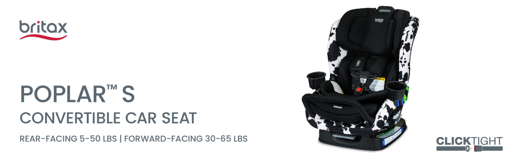 Britax Poplar S Convertible Car Seat, Cowmooflage, SpaceSaver - Walmart.com