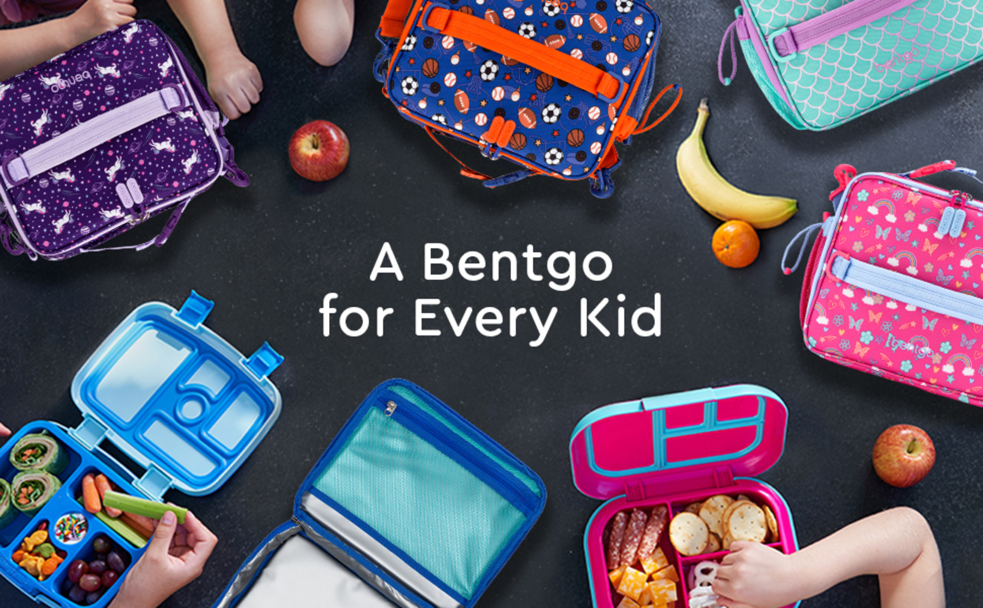  Bentgo® Kids Lunch Bag - Durable, Double Insulated,  Water-Resistant Fabric, Interior & Exterior Zippered Pockets, Water Bottle  Holder - Ideal for Children 3+ (Rocket): Home & Kitchen